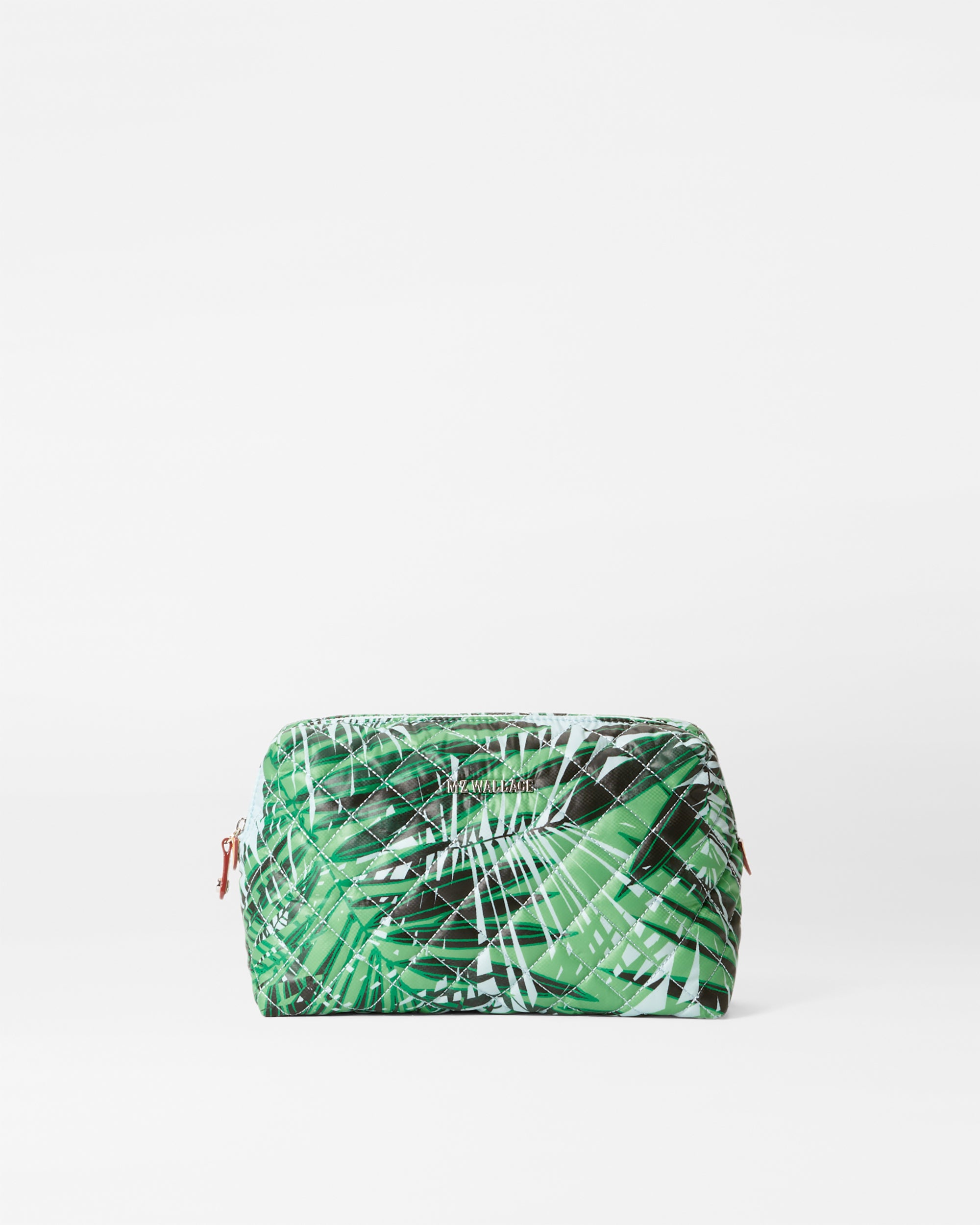 Palm leaf makeup bag sale