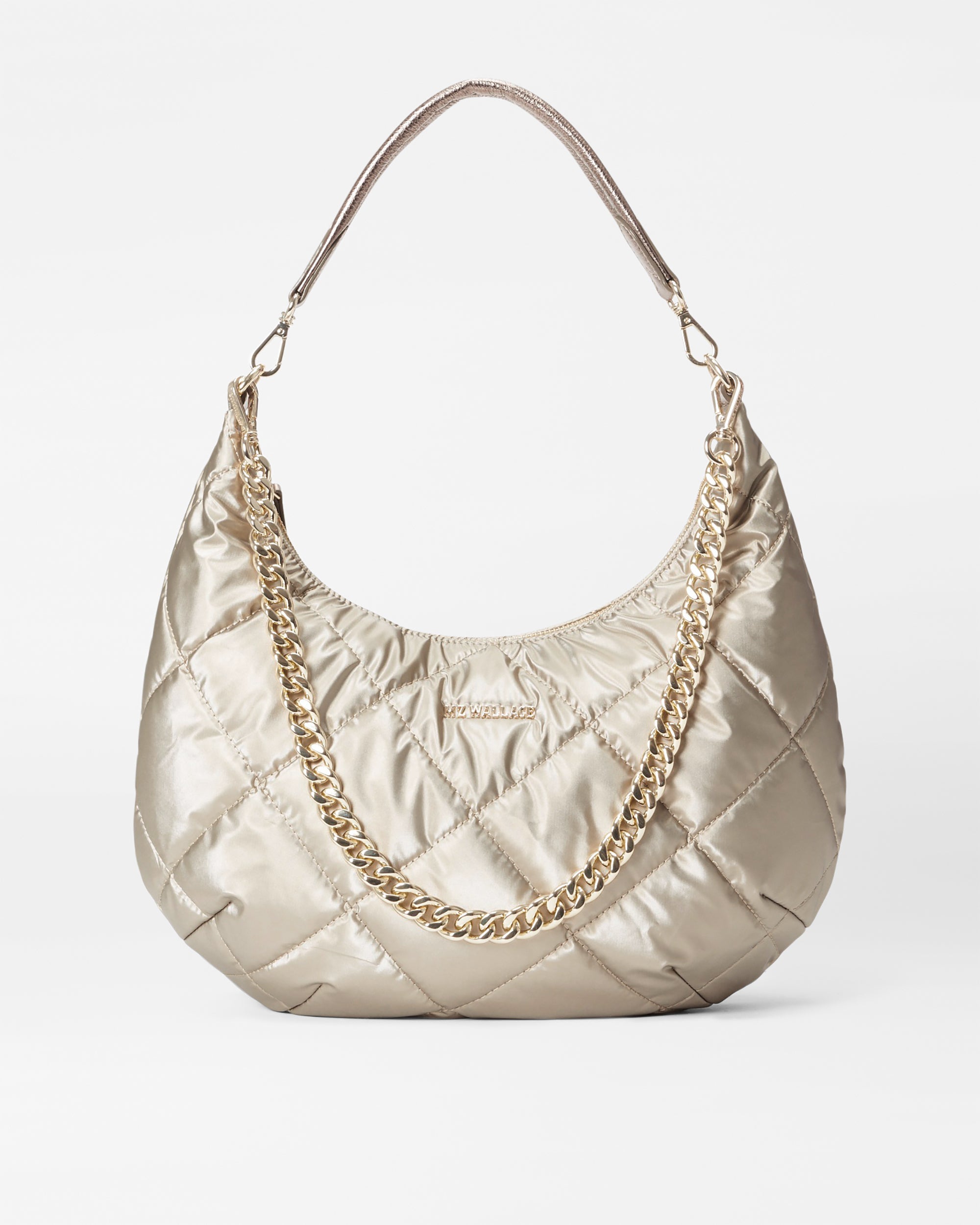 Women's Shoulder Bags in Saffiano Leather & Nylon