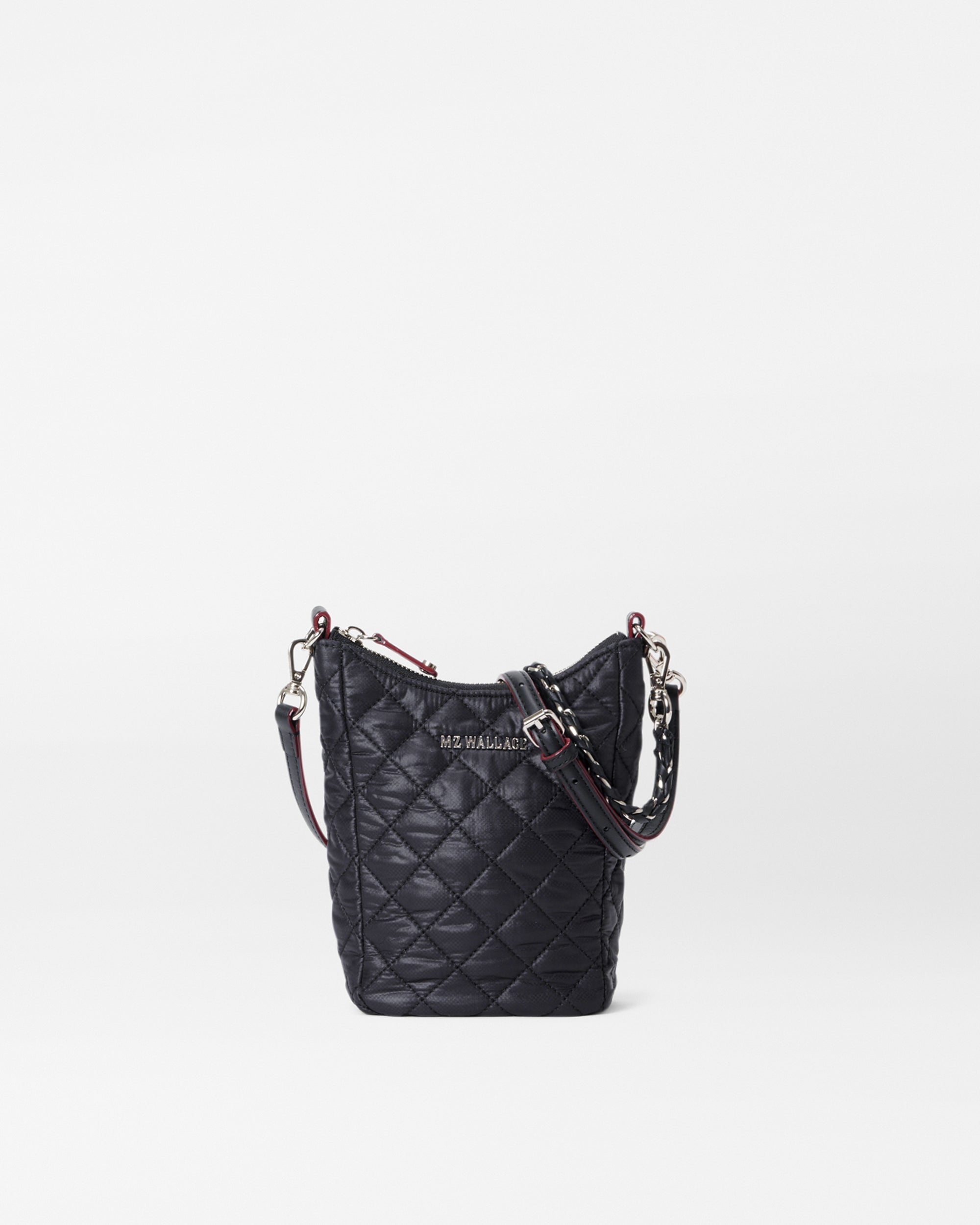 Crosby Quilted Crossbody Bag in Black | MZ Wallace