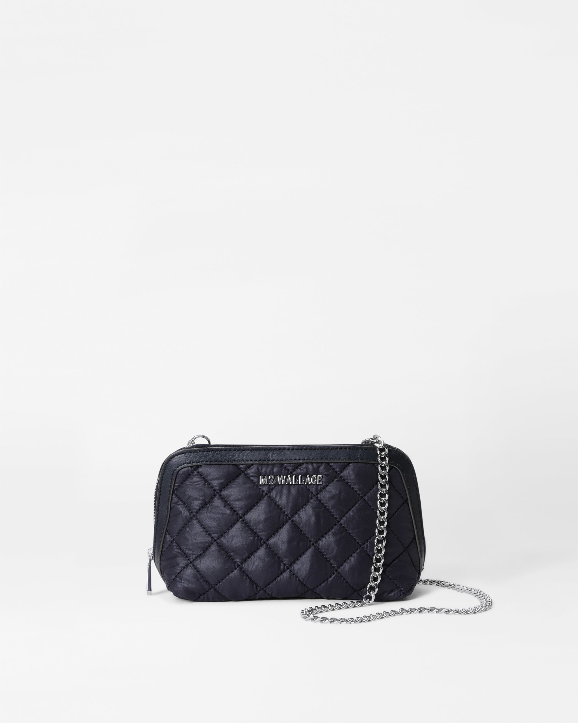 The Kooples Small Leather Emily Cross-body Bag - Silver - One Size