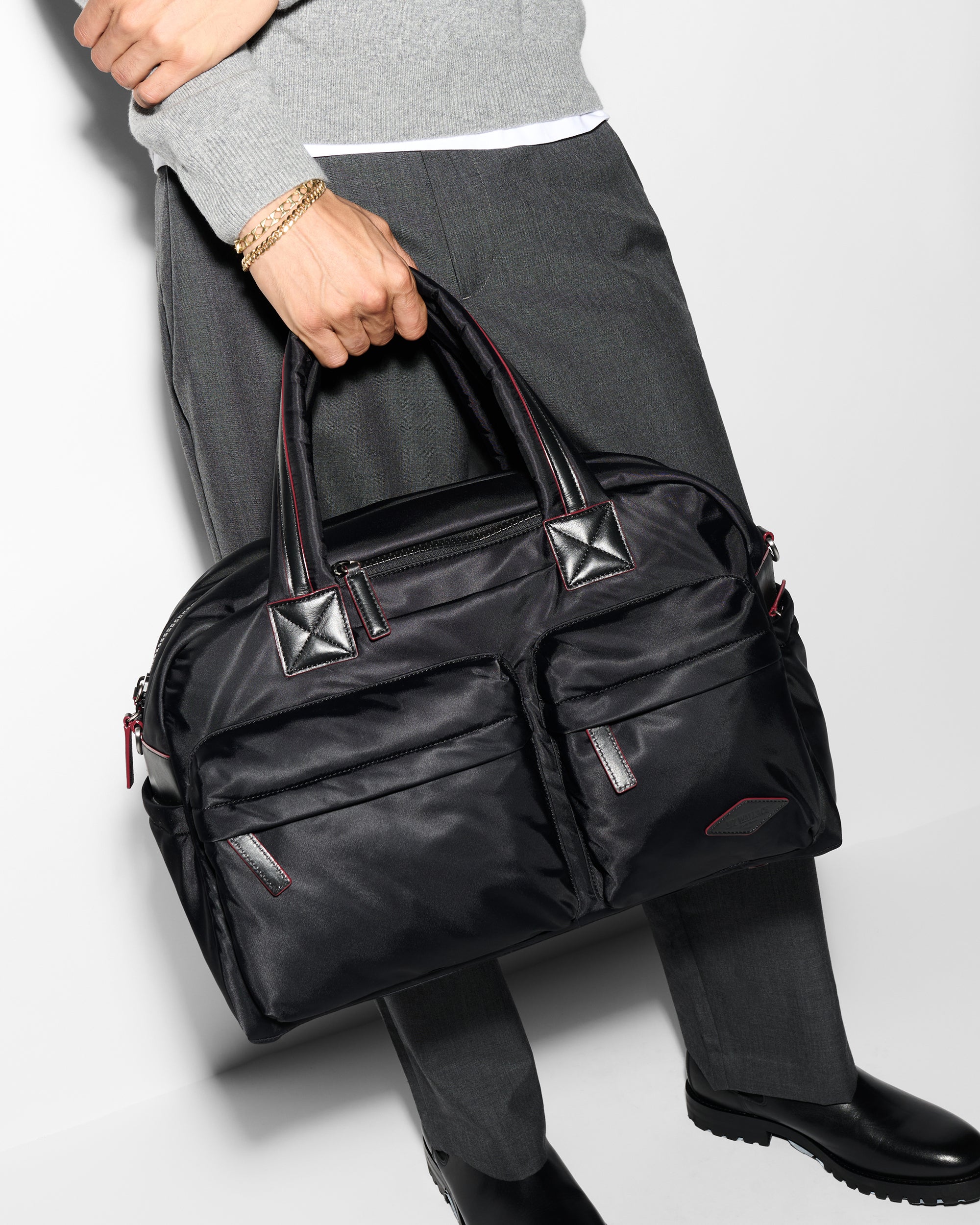 MZ Wallace Bleecker Duffel 1211B1710 Black Rec