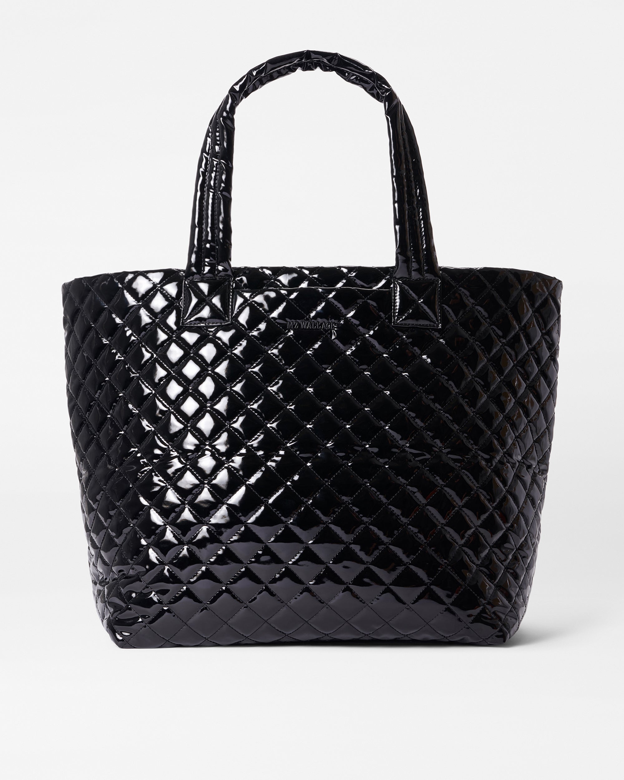 MZ Wallace Black Lacquer Large Metro Tote Deluxe