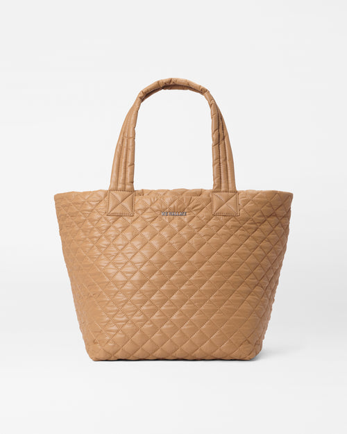 Medium Metro Tote Deluxe-Caramel