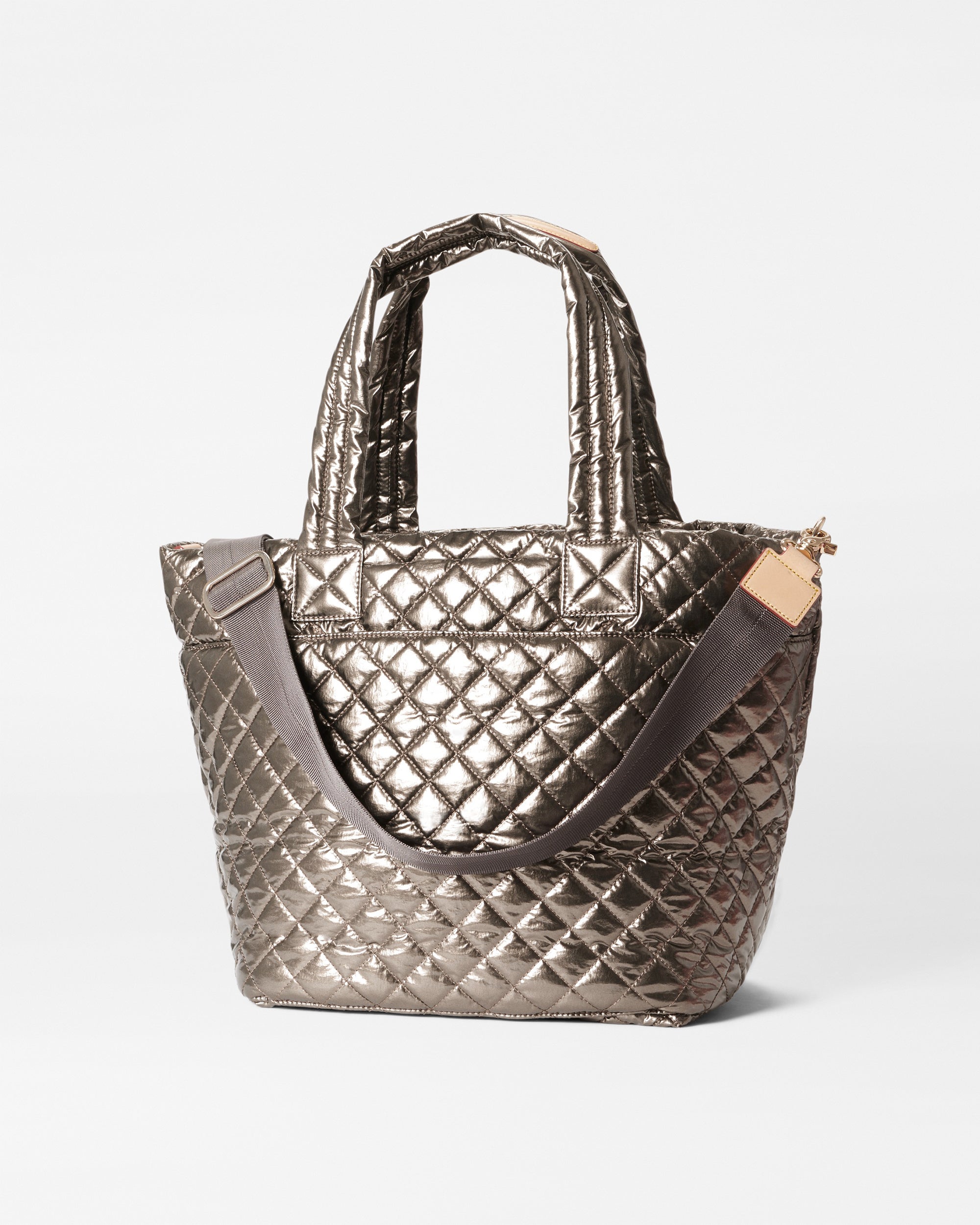 Metallic hot sale shopper bag