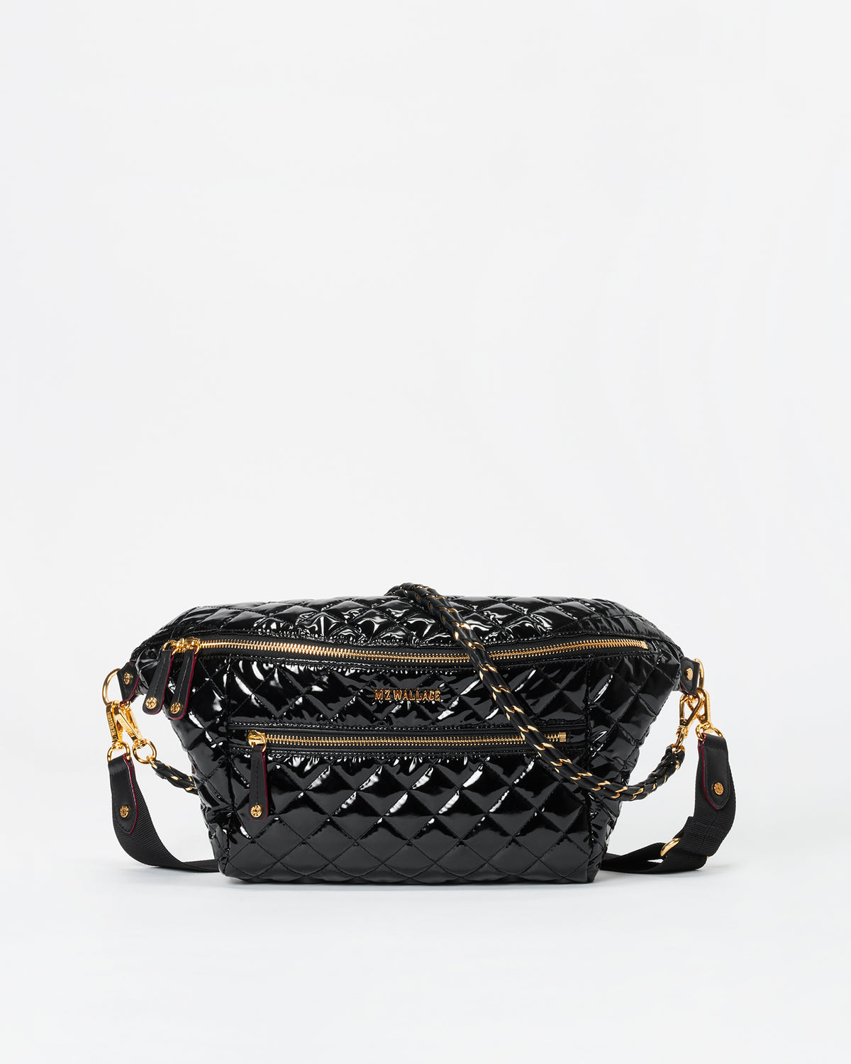 Crosby Crossbody Sling Bag Moondust Metallic Lacquer - MZ Wallace