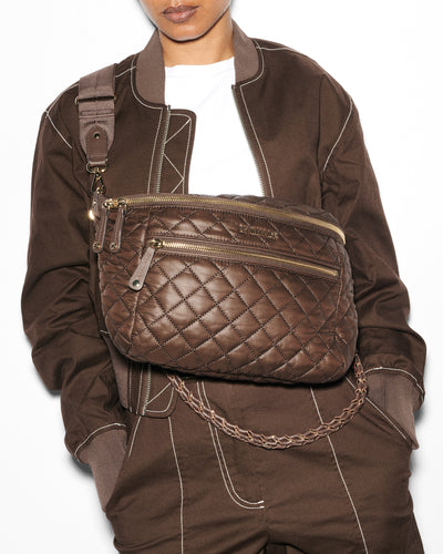 Walnut Crosby Crossbody Sling Bag