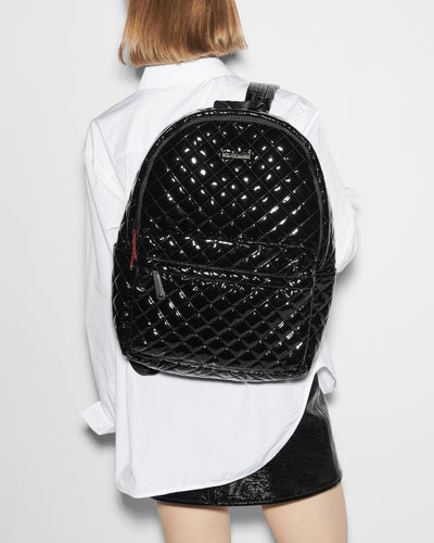 Black Lacquer Metro Backpack Deluxe