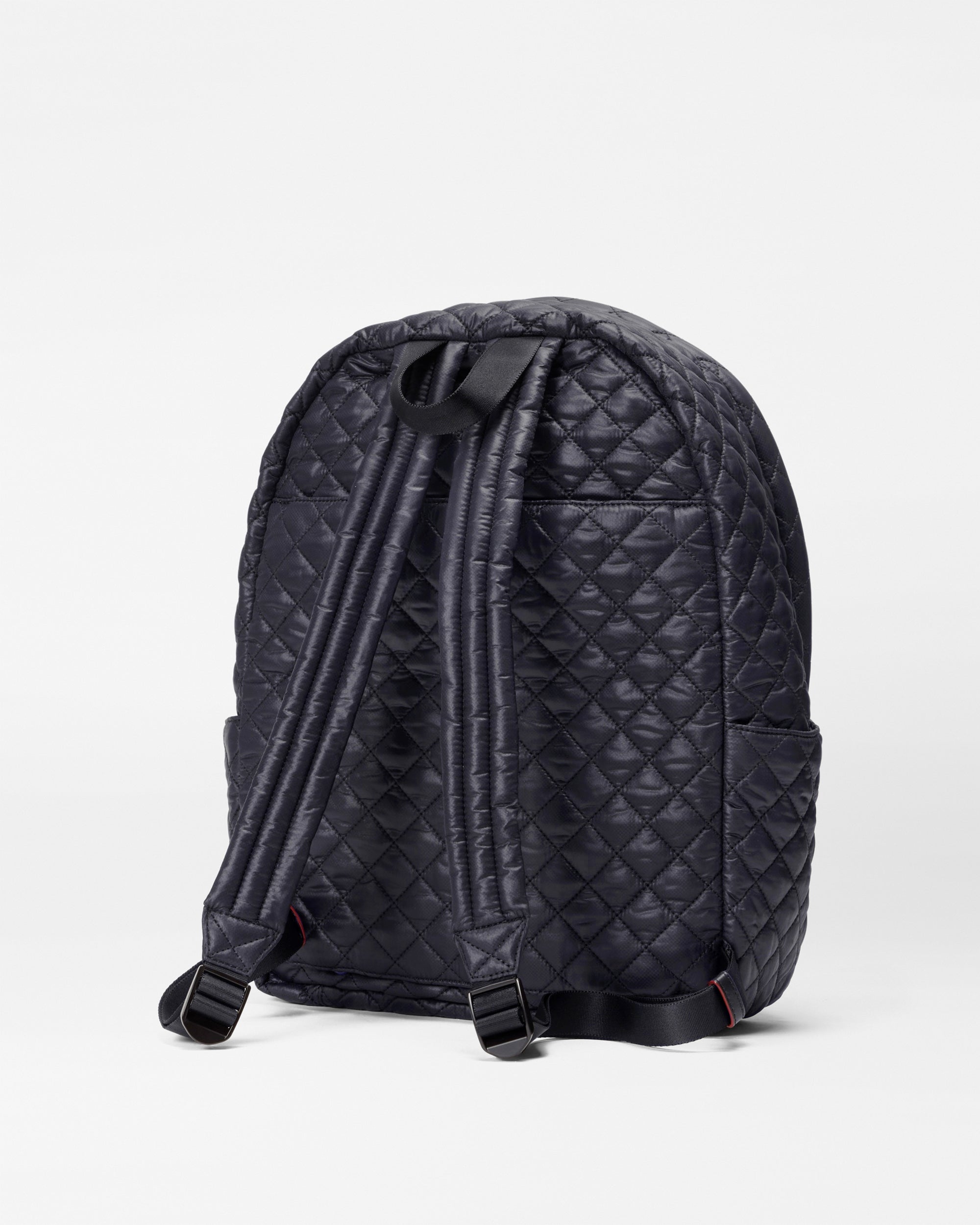 Metro Quilted Backpack Deluxe in Black MZ Wallace