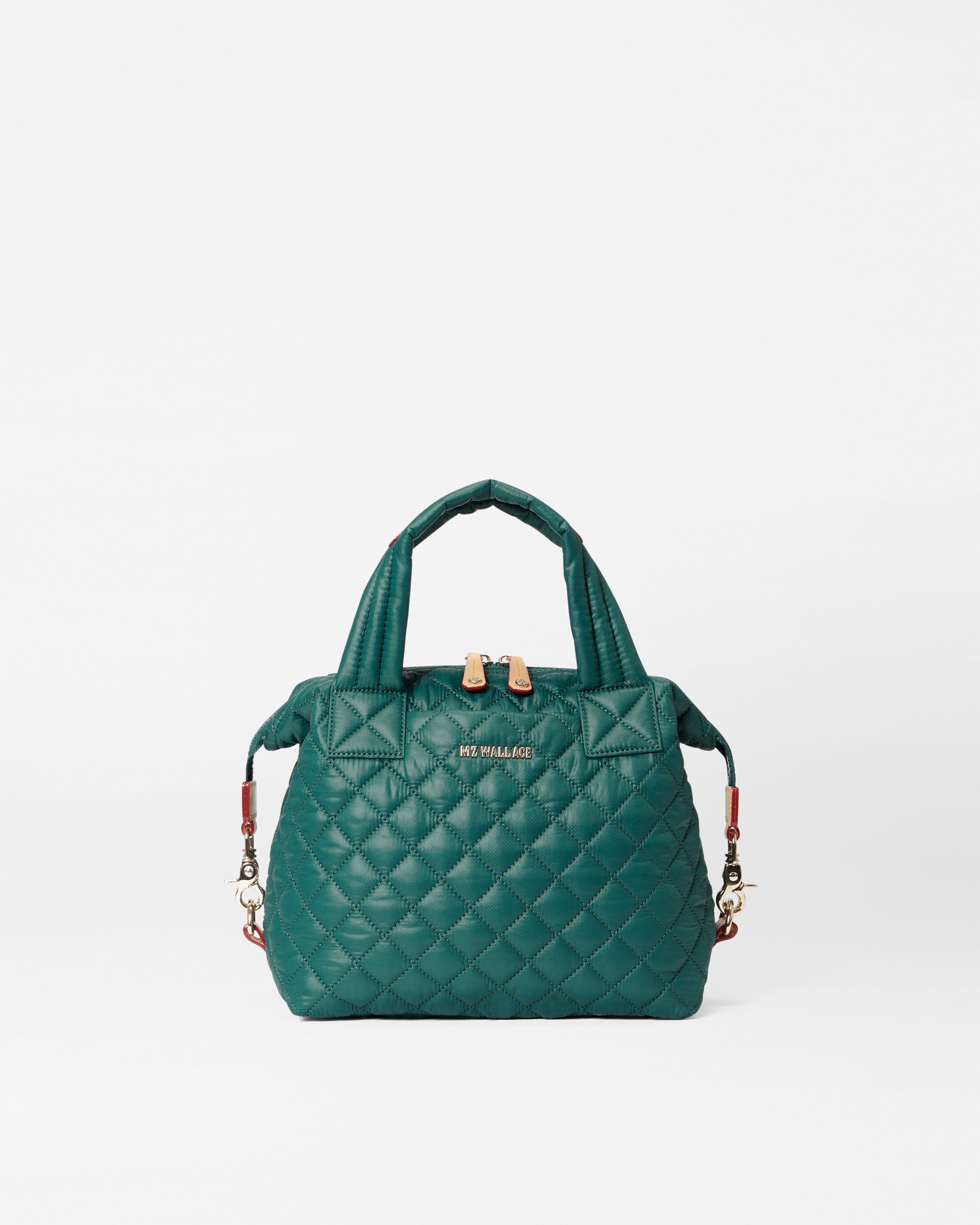 Small Sutton Deluxe Quilted Crossbody Bag in Emerald MZ Wallace