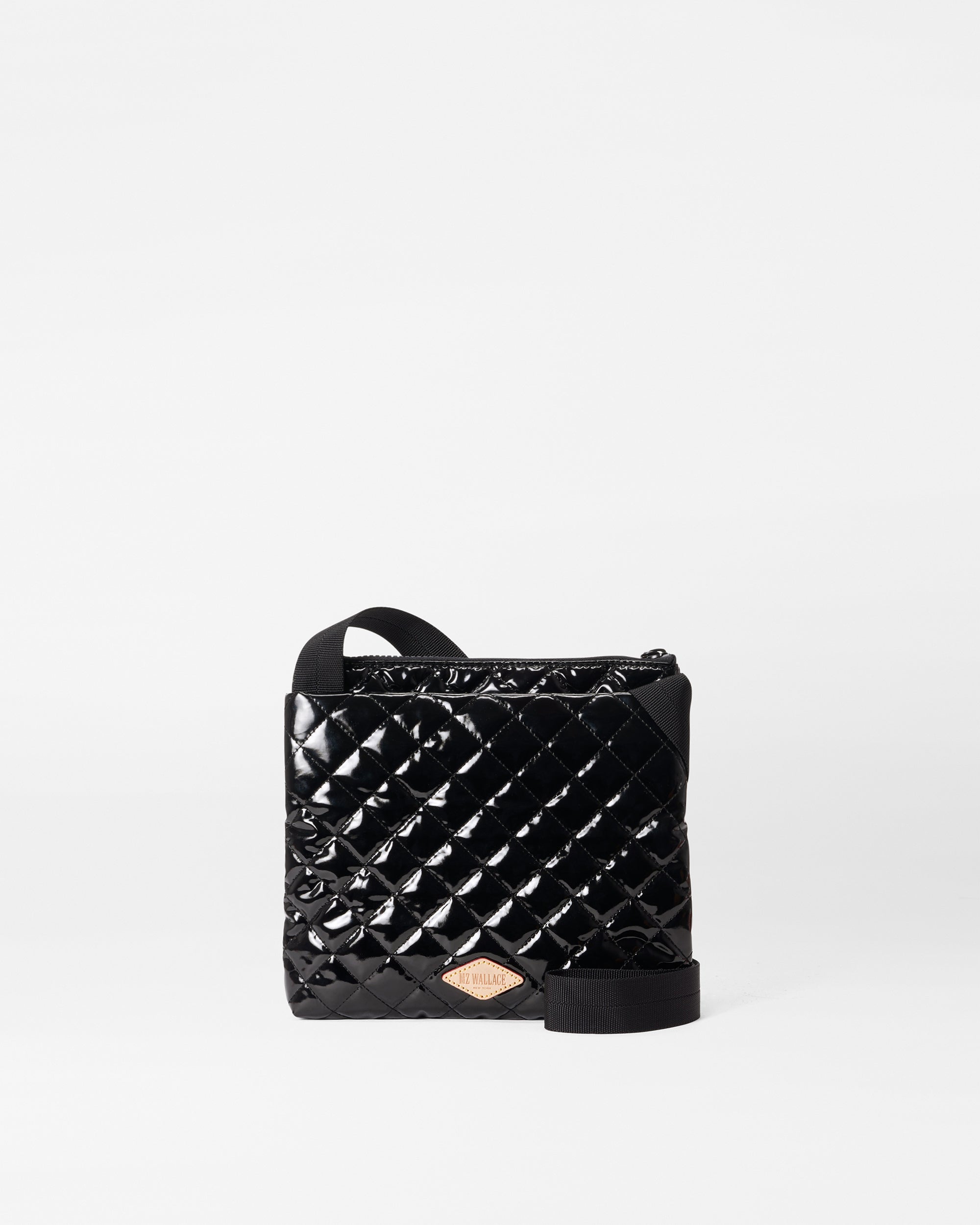 Metro Flat Crossbody-Black Lacquer - 3