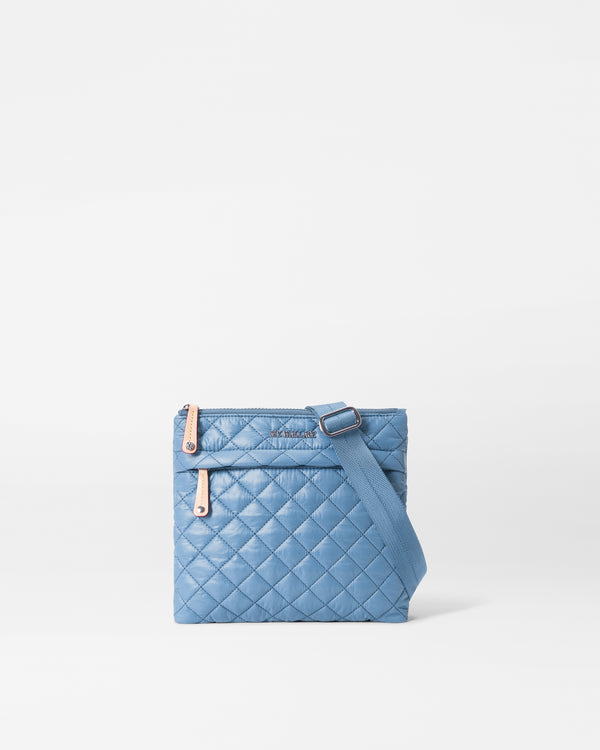 Cornflower Blue Metro Flat Crossbody