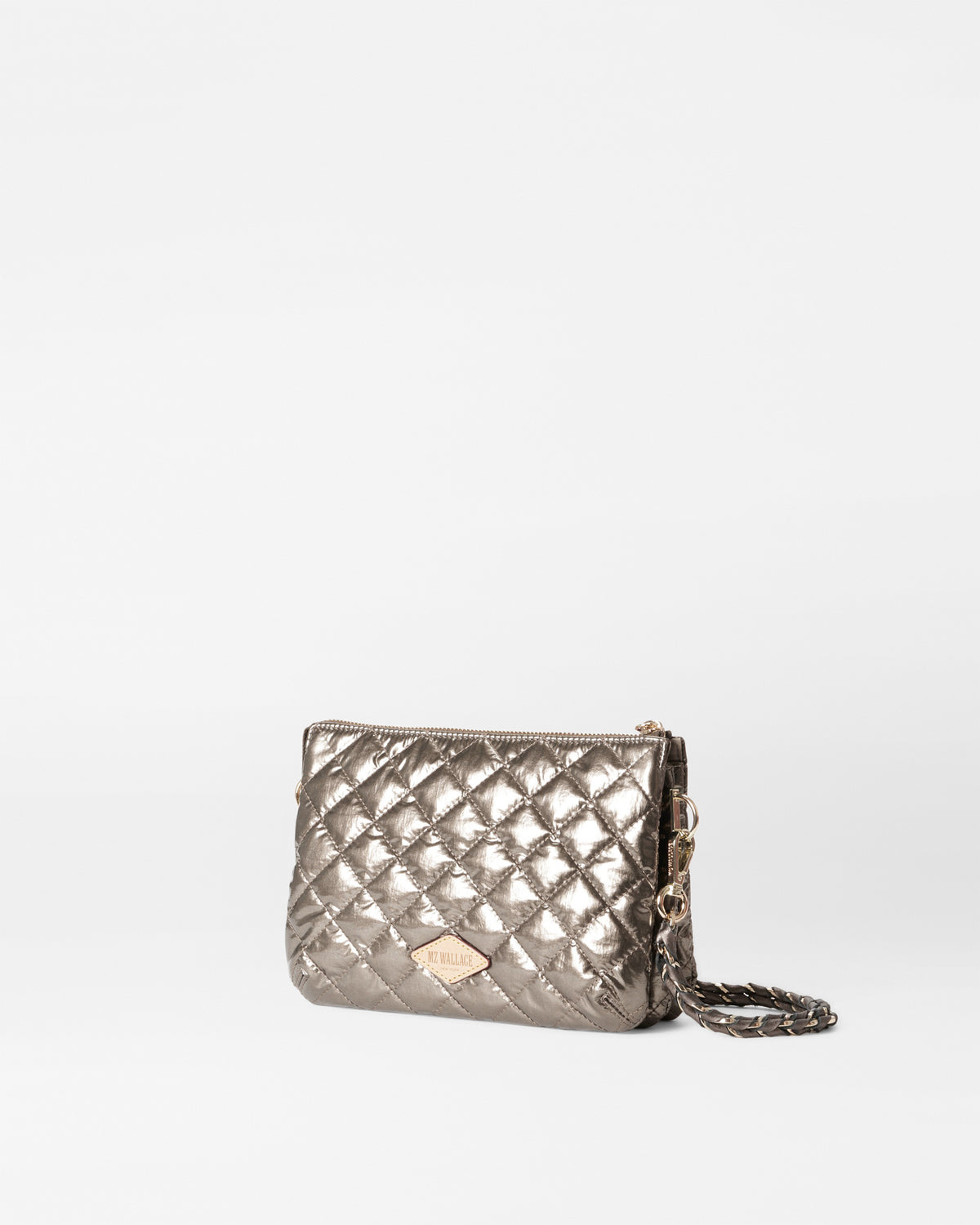 Crosby Crossbody Sling Bag Moondust Metallic Lacquer - MZ Wallace