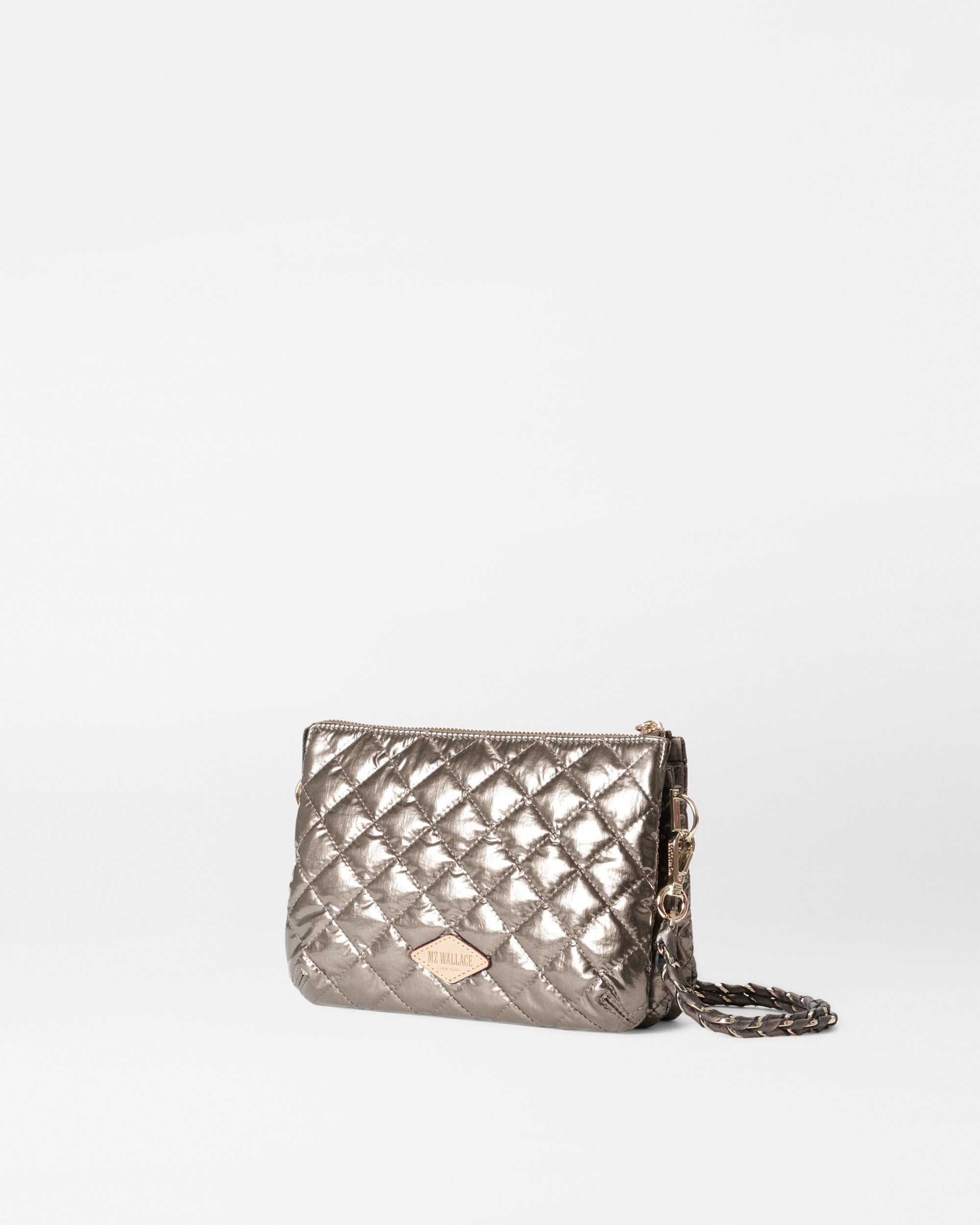 Moondust Metallic Lacquer Crosby Crossbody Sling Bag