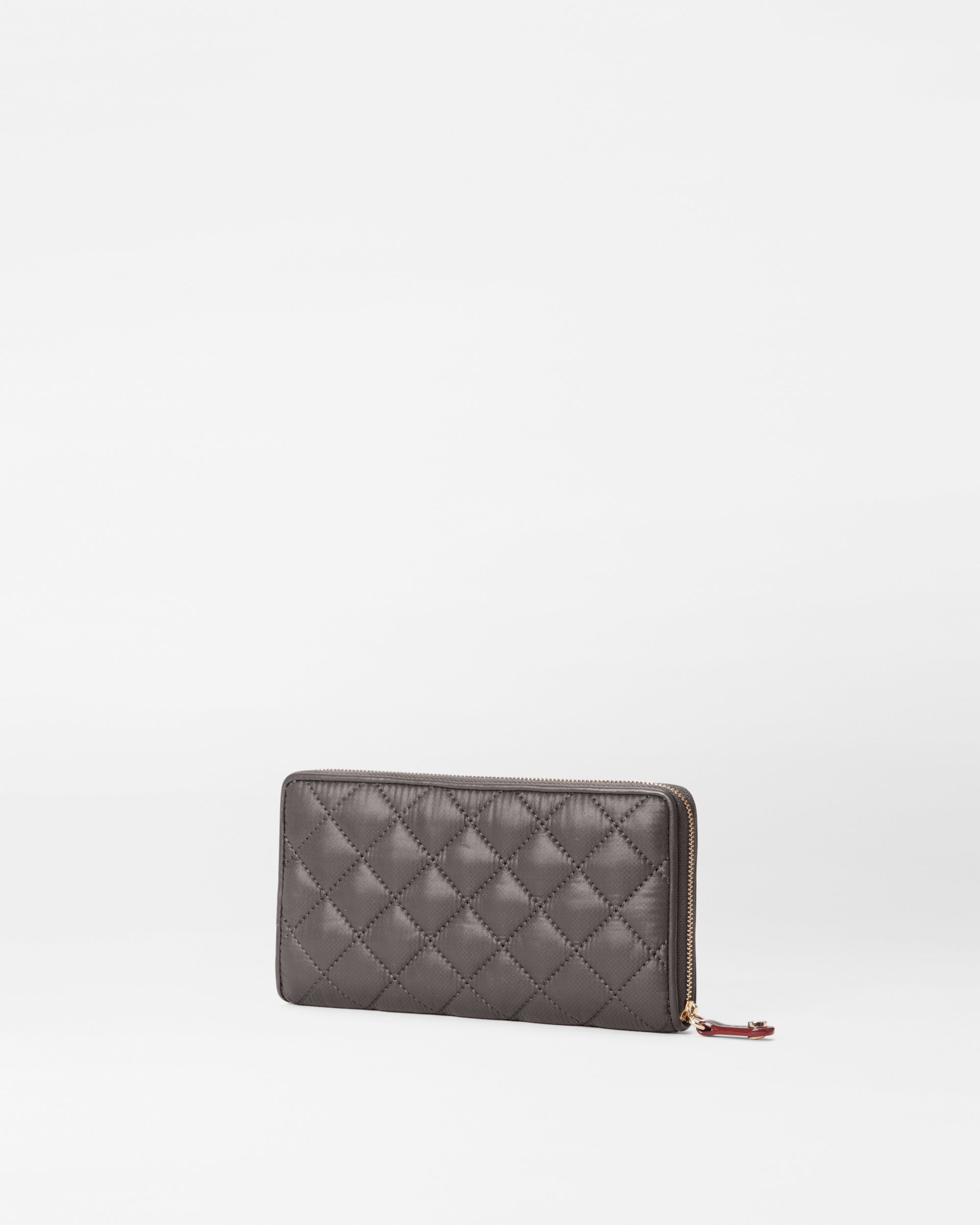 Orders MZ WALLACE - gray textured leather wallet