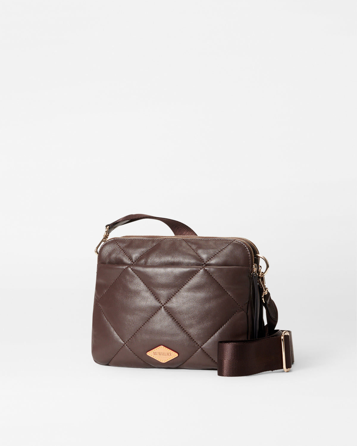 Walnut Leather Madison Crossbody - 3