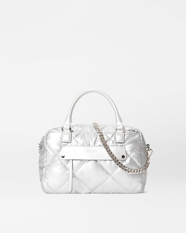 Madison Satchel-Matte Silver