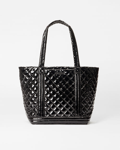 Medium Empire Tote-Black Lacquer