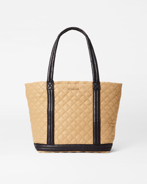 Camel & Black Medium Empire Tote