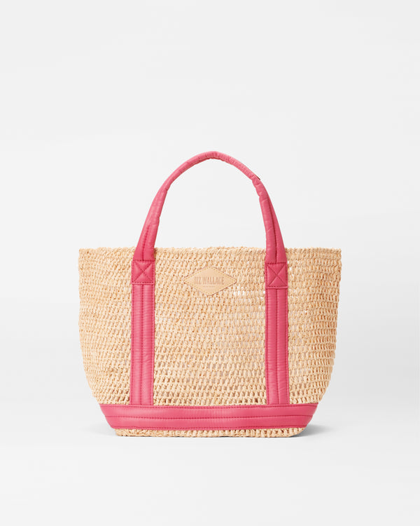 Small Raffia Tote-Raffia/Zinnia