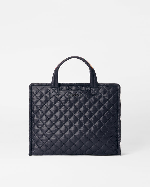 Black Medium Metro Box Tote