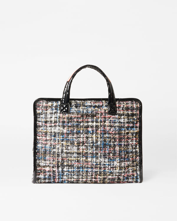 Midnight Sparkle Boucle Medium Metro Box Tote