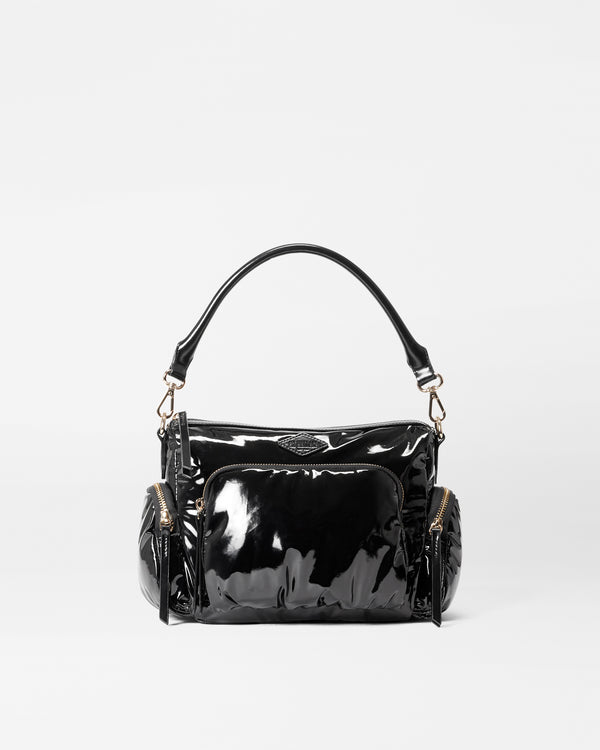 Black Lacquer Small Chelsea Crossbody