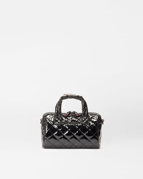 Black Lacquer Mini Satchel