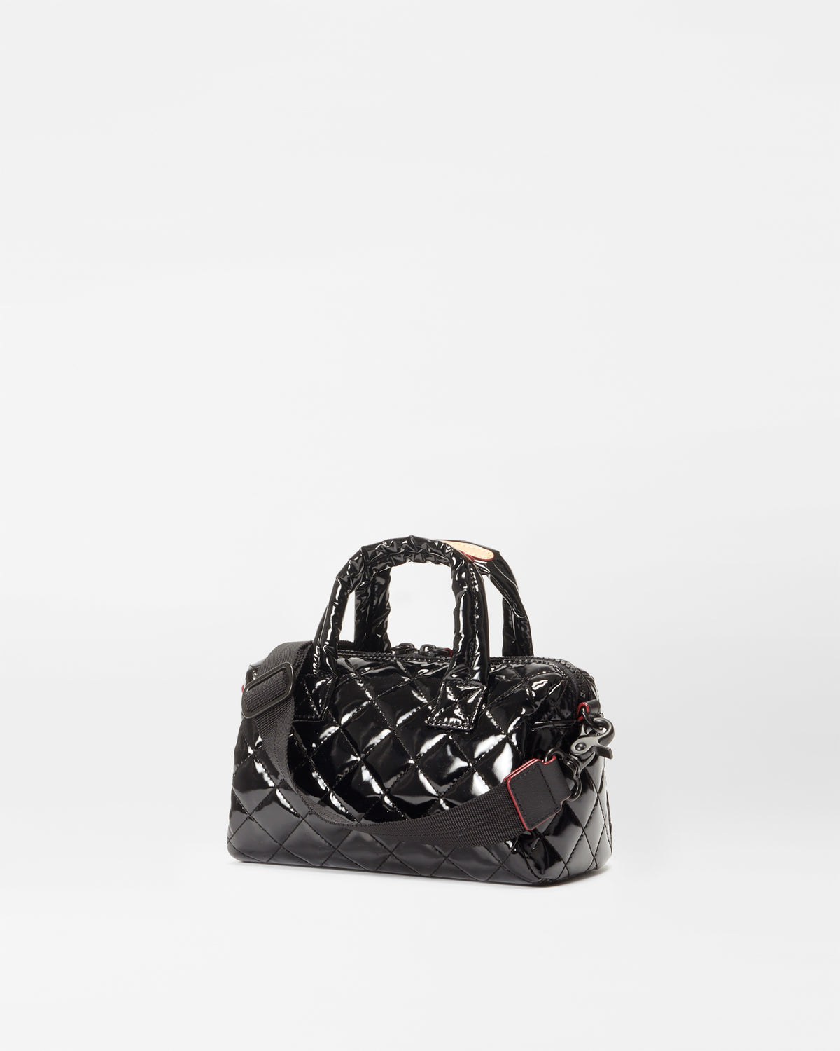 Black Lacquer Mini Satchel