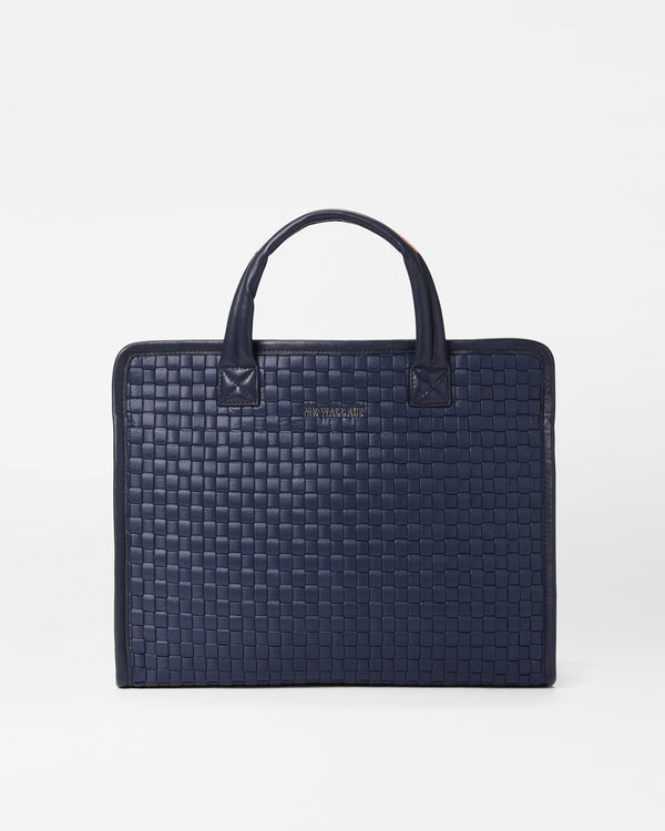 Medium Woven Box Tote-Dawn