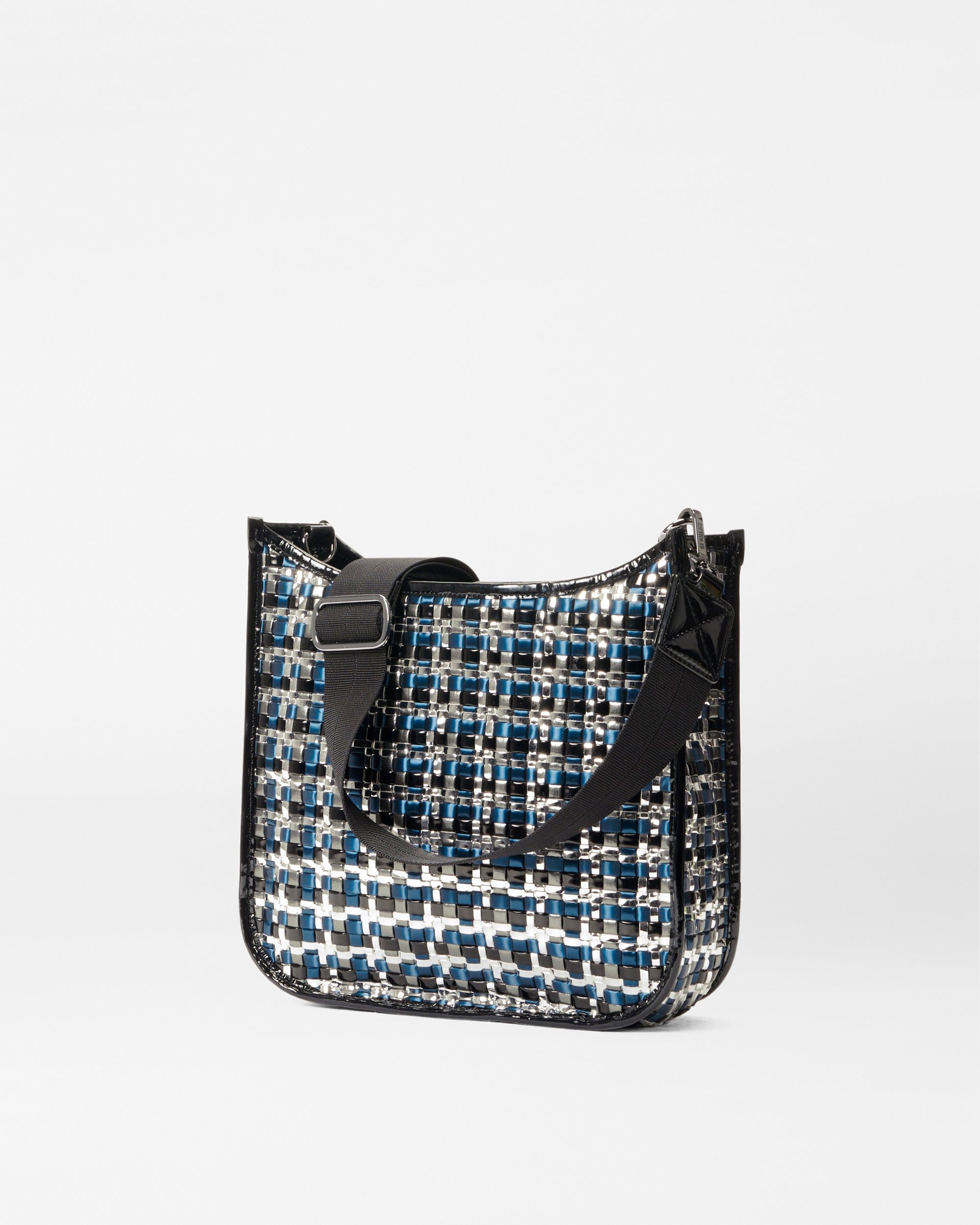 Midnight Woven Woven Box Crossbody