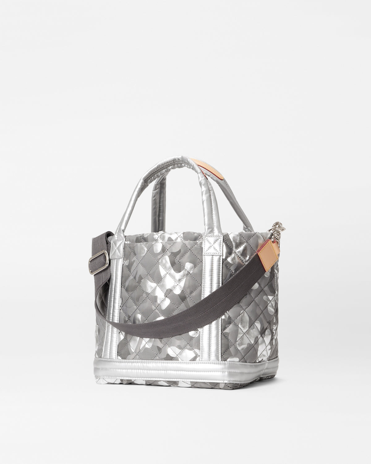 Matte Silver/Silver Metallic Camo  Small Empire Tote