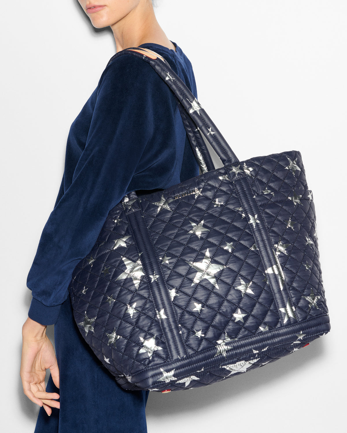 Dawn With Large Silver Star Large Empire Tote