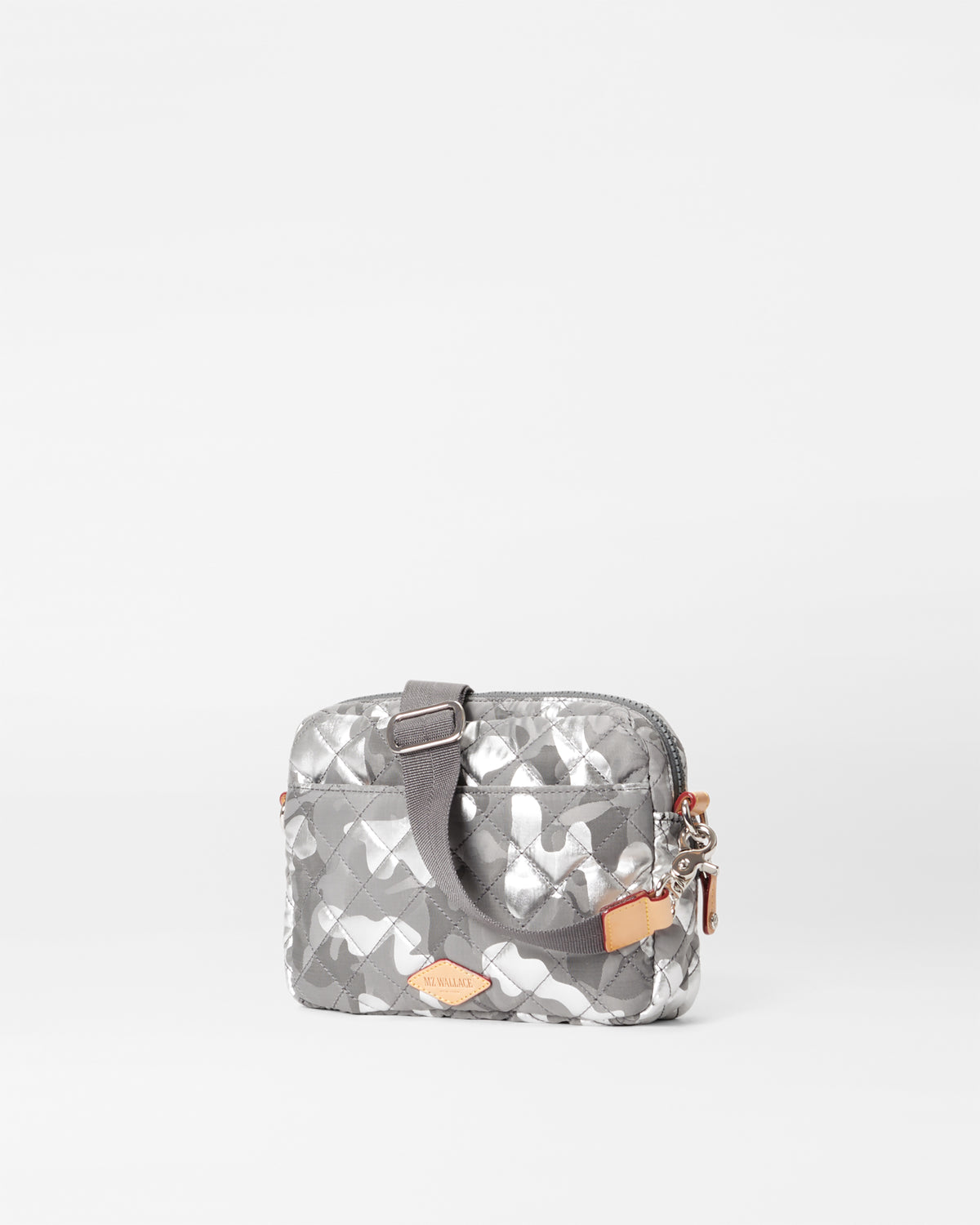 Silver Metallic Camo Small Metro Camera Bag