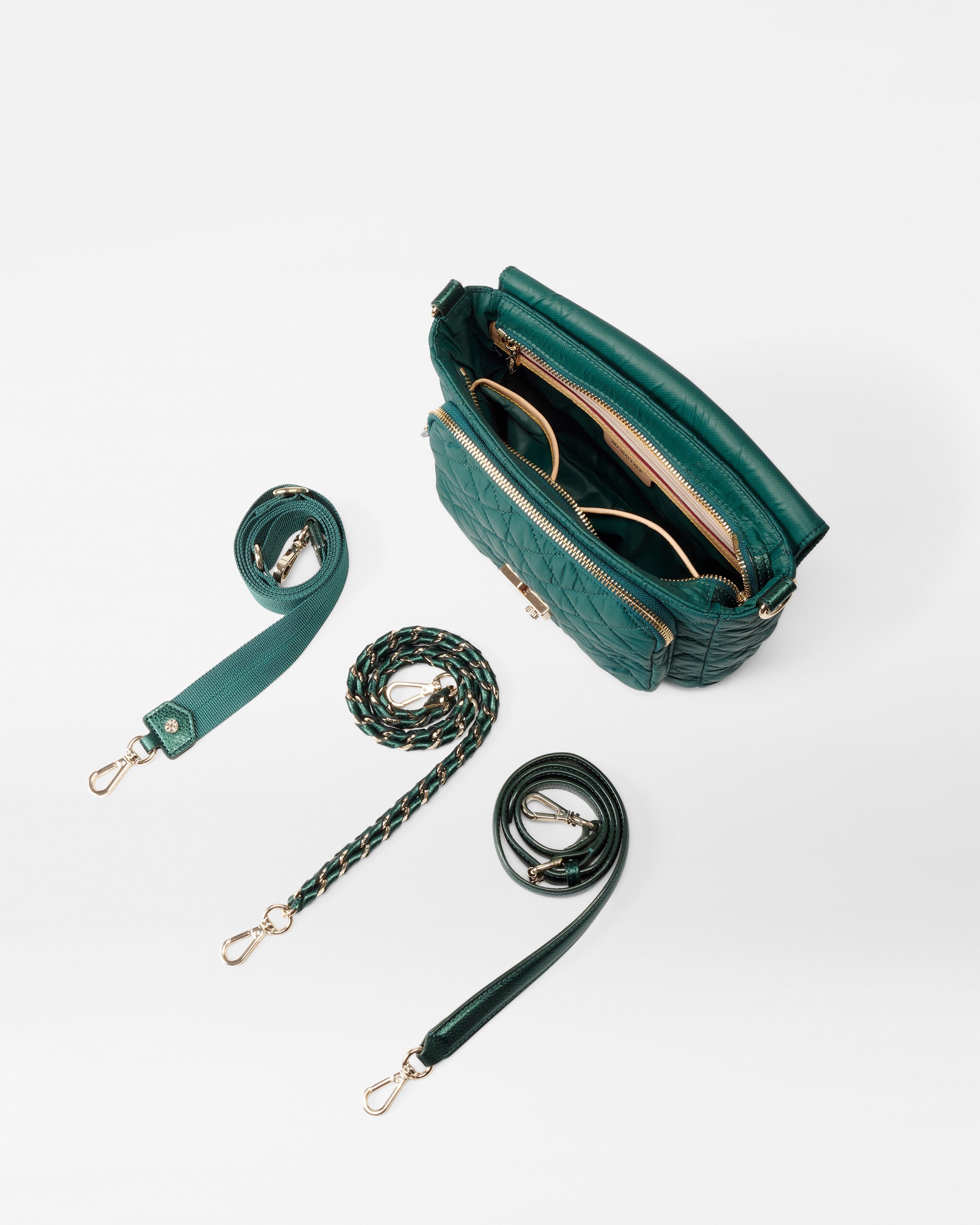 Emerald Medium Crosby Lock Crossbody