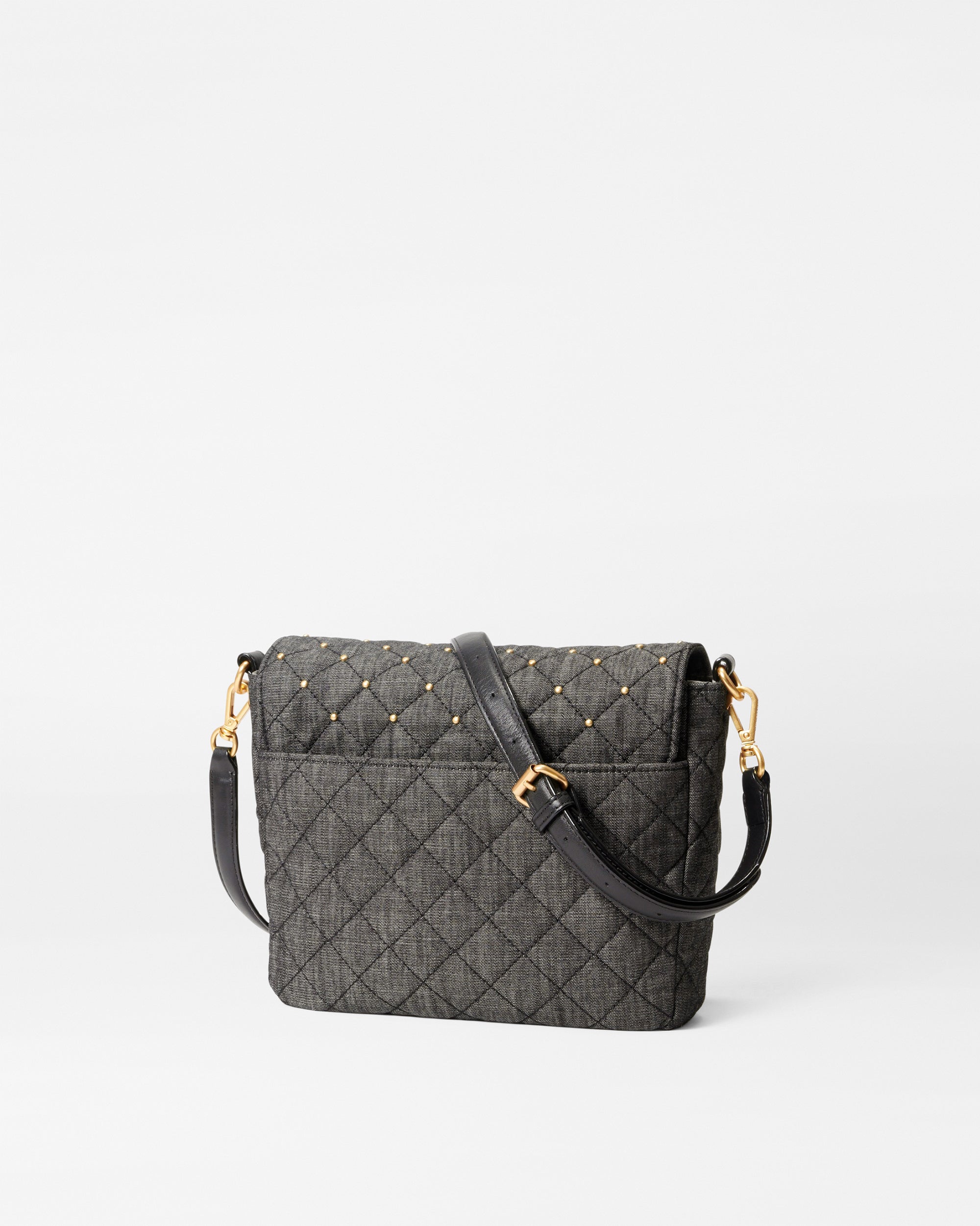 True Charcoal Denim Medium Crosby Lock Crossbody