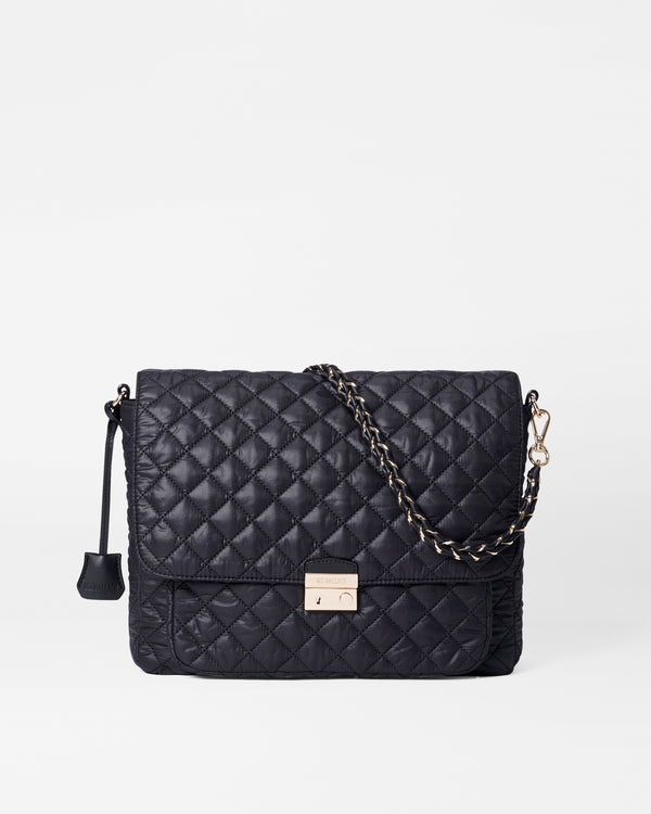 Black Large Crosby Lock Crossbody