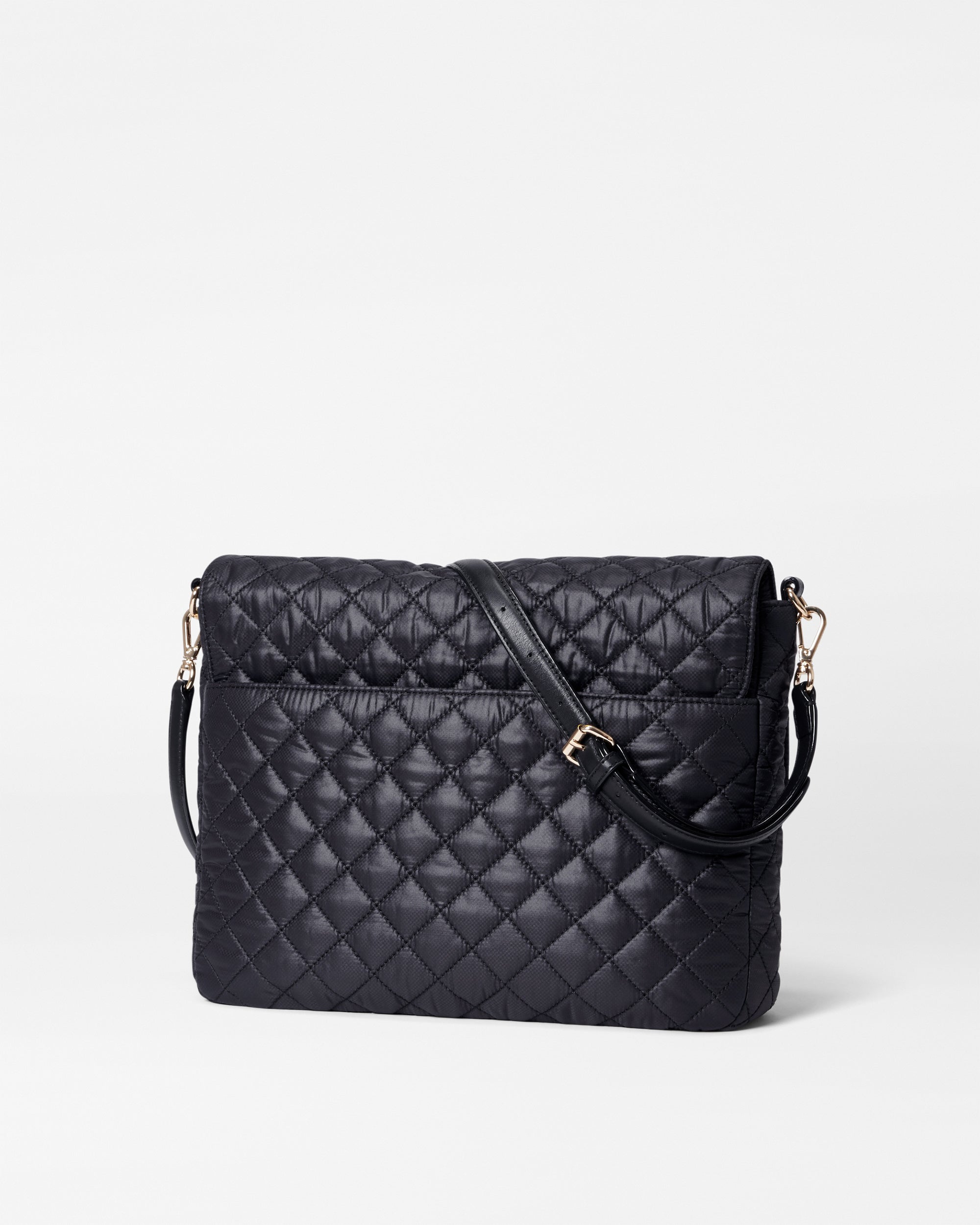 Large Crosby Lock Crossbody-Black - 3