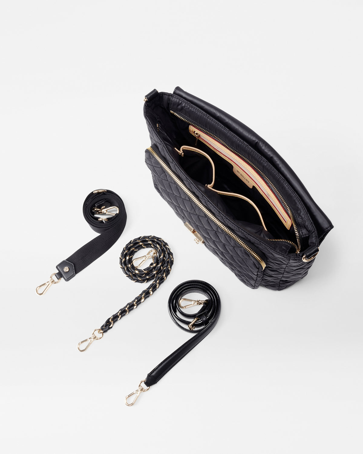 Black Large Crosby Lock Crossbody