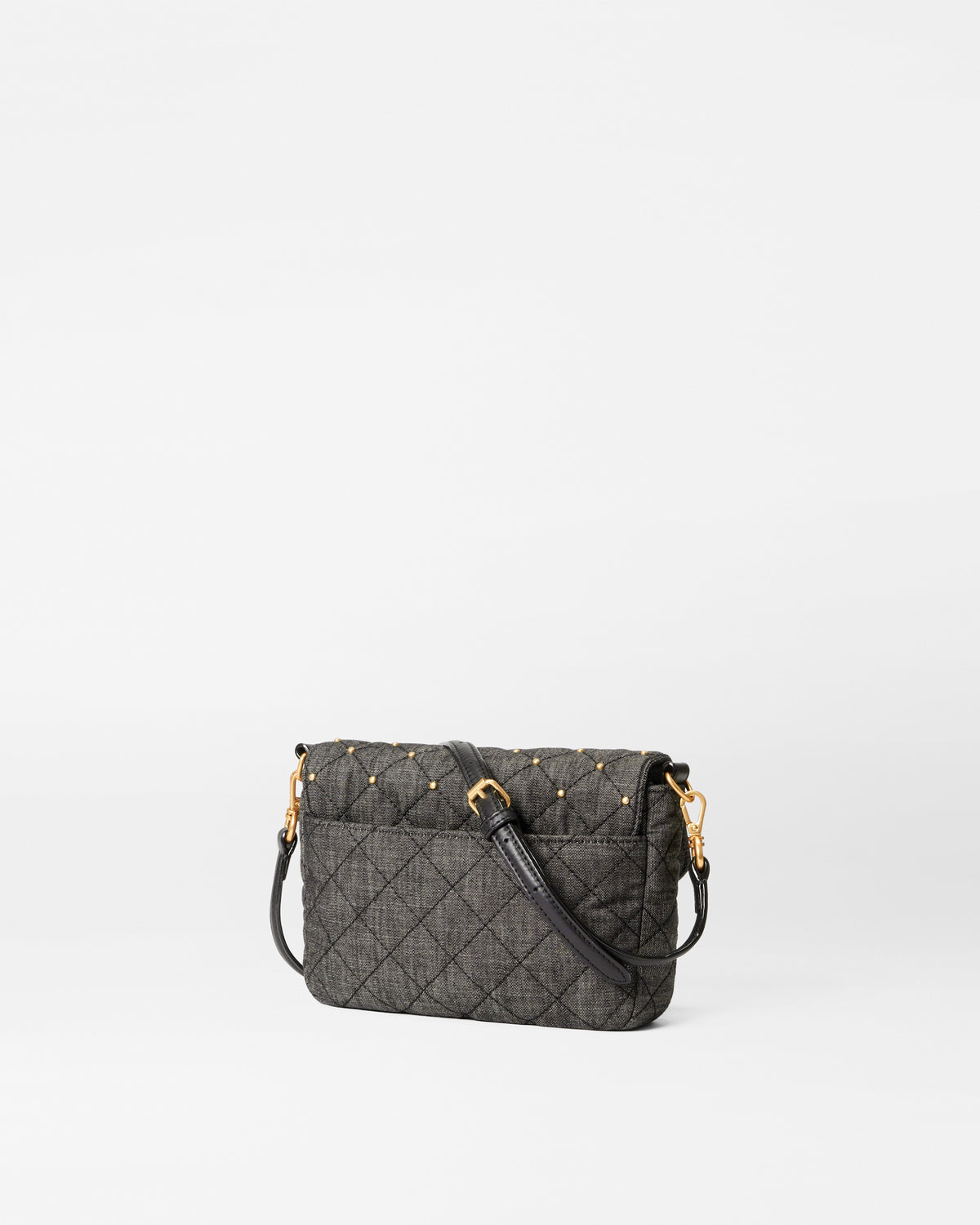 True Charcoal Denim Small Crosby Lock Crossbody