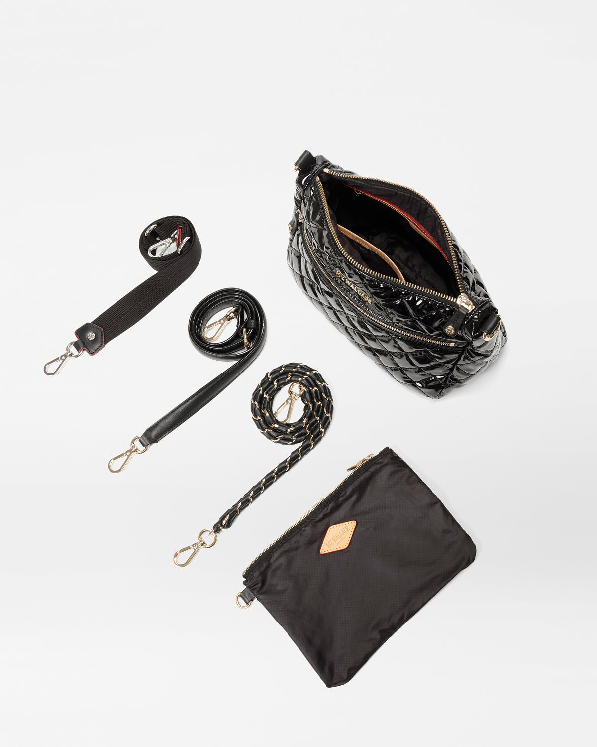 Black Lacquer Crosby Ella Crossbody