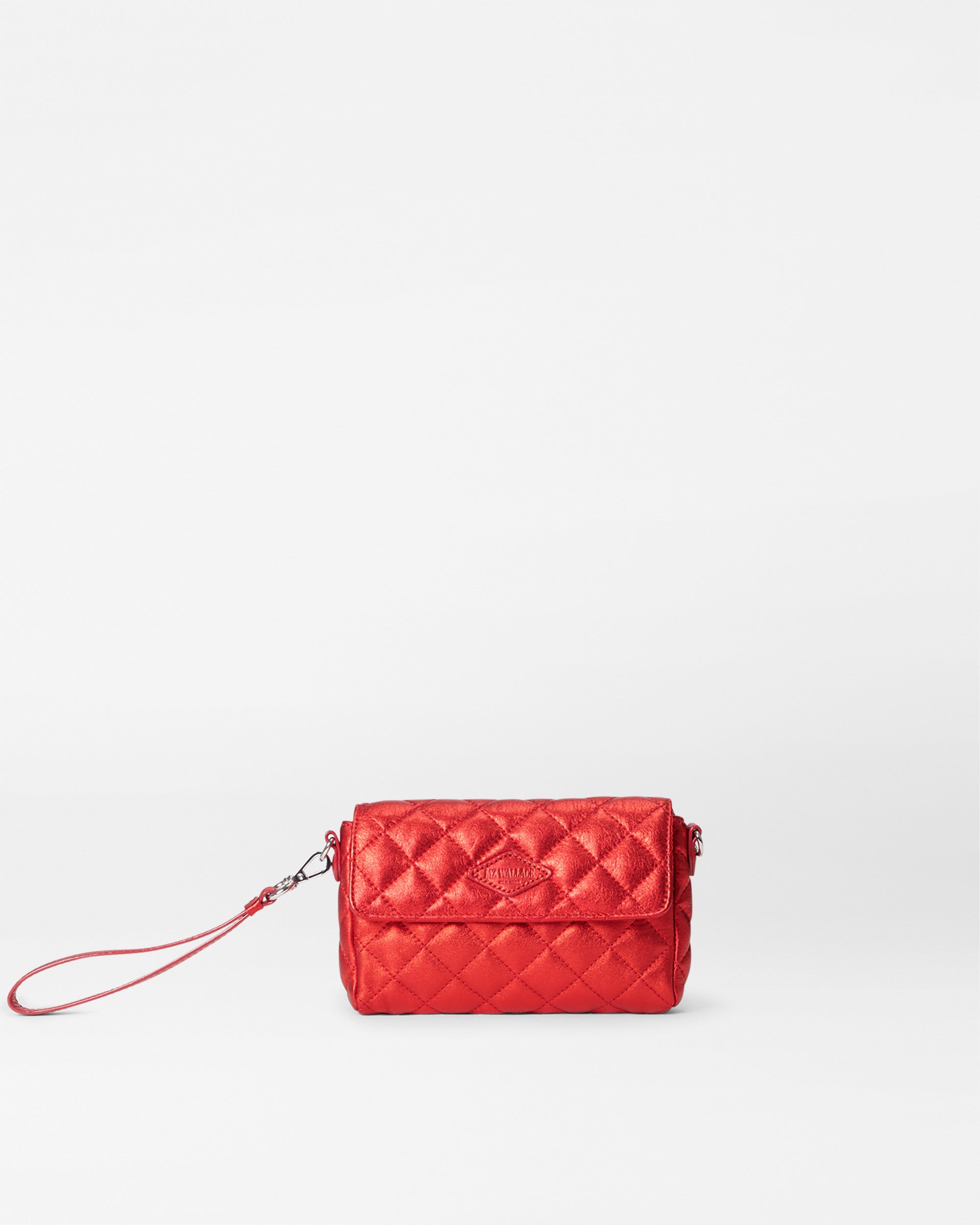 Ruby Metallic Leather Convertible Crossbody