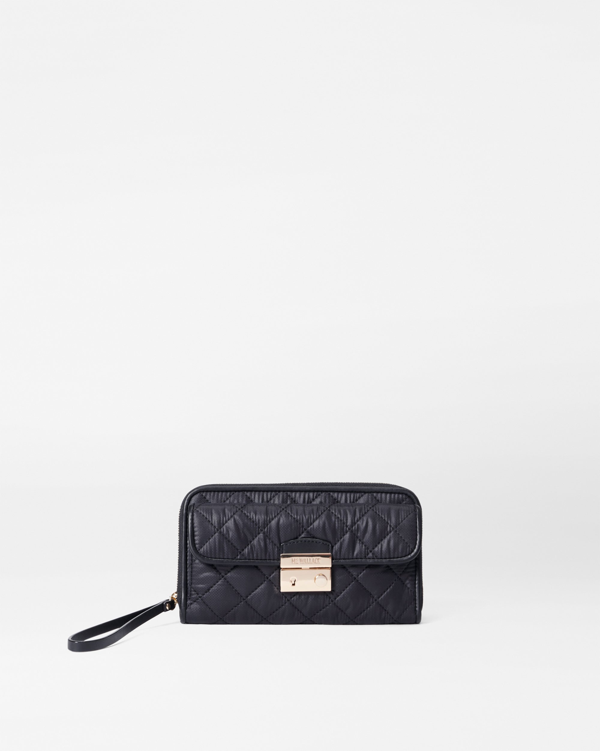 Black Crosby Lock Wristlet