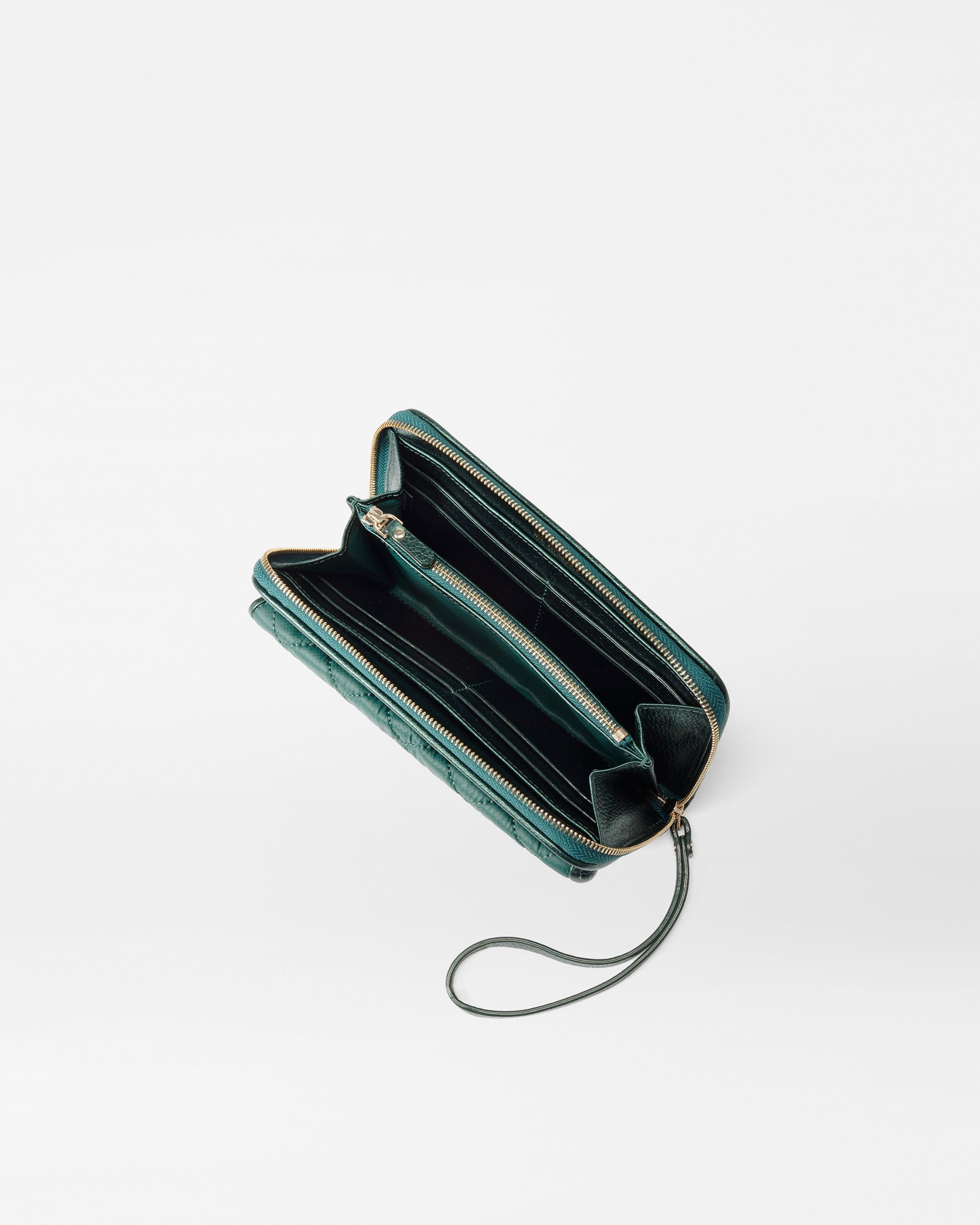 Emerald Crosby Lock Wristlet