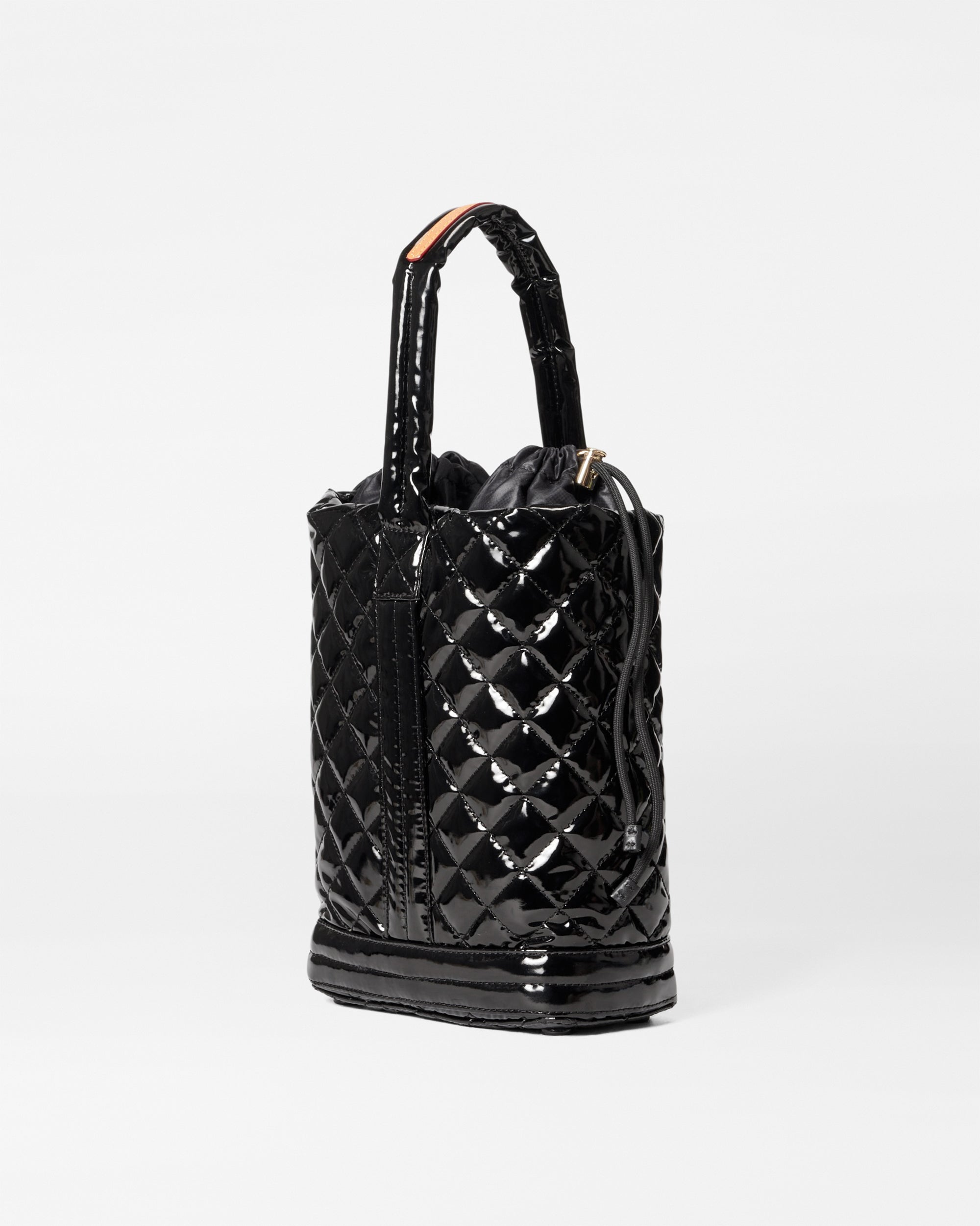 MZ Wallace Black Lacquer Bucket popular Bag