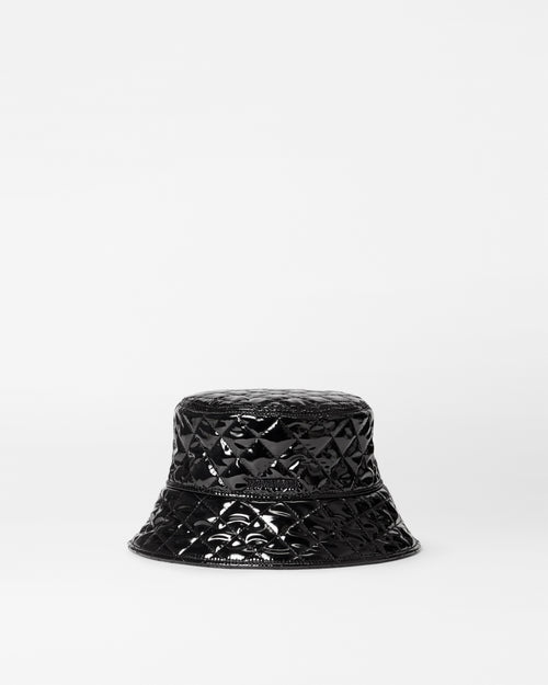 Black Lacquer MZW Bucket Hat