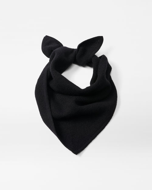 Cashmere Bandana Set-Black