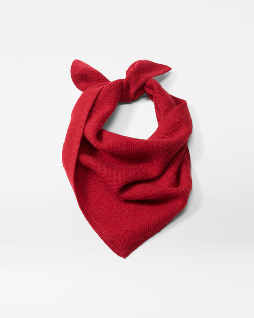 Red MZW Cashmere Bandana Set