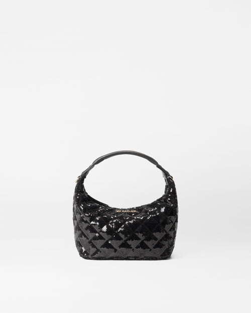 Mini Hobo-Black Sequin