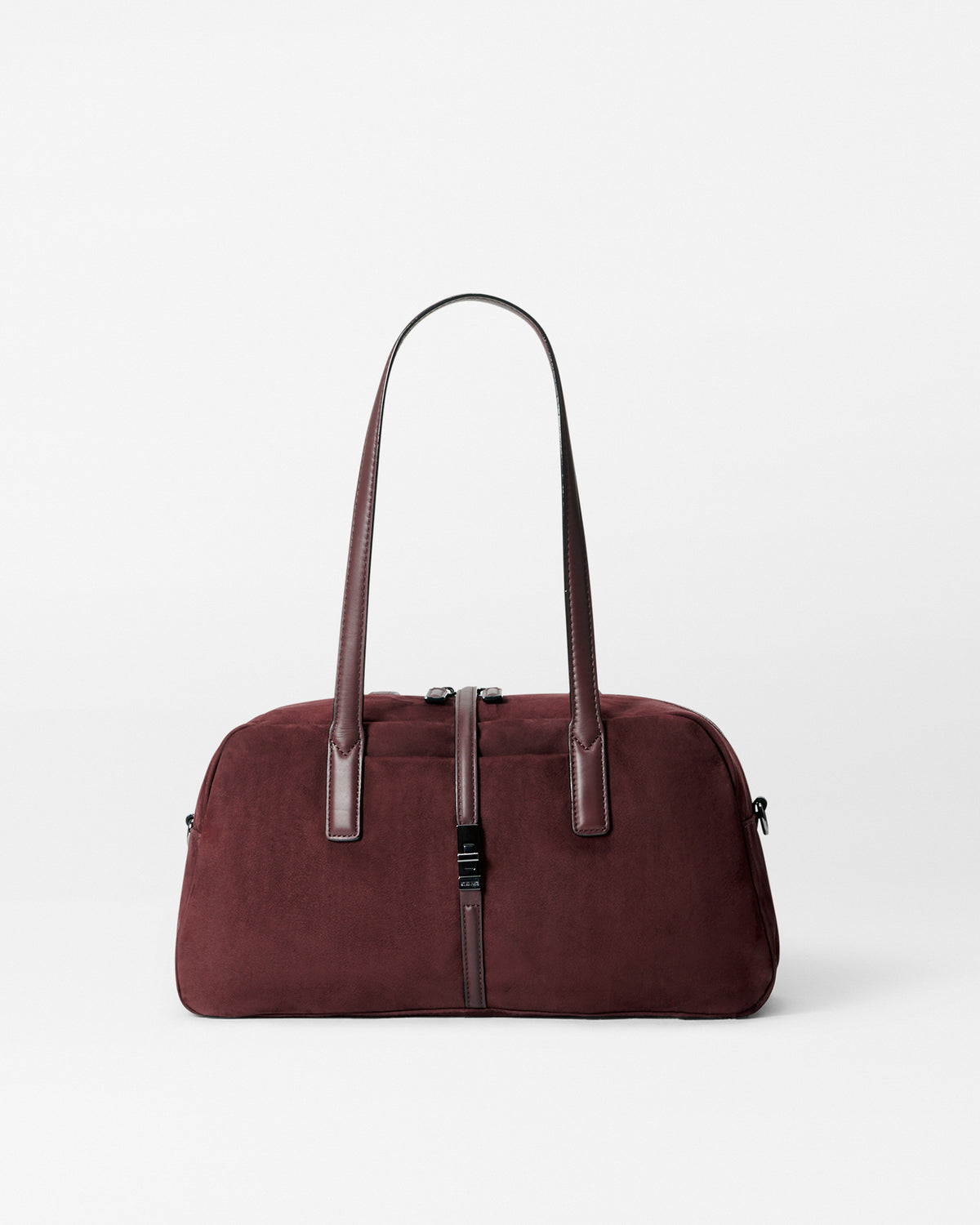 Wine Nubuck Astor Satchel - 1