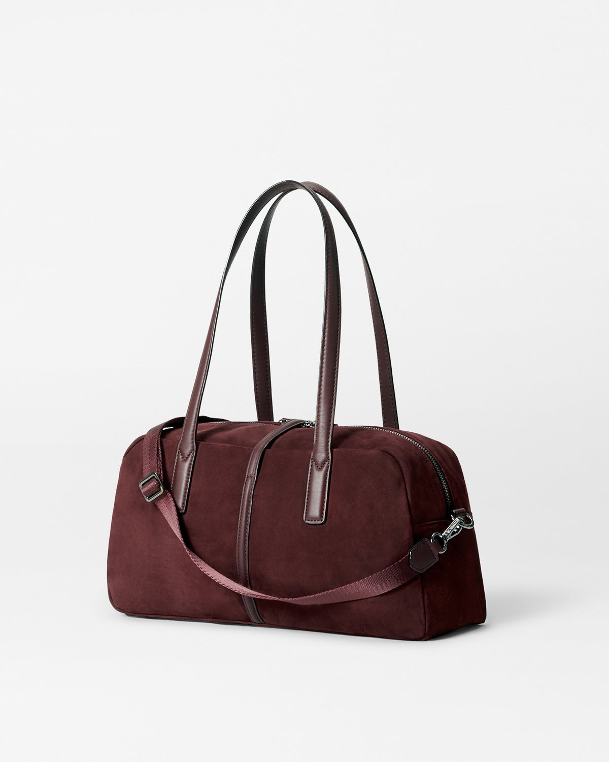 Wine Nubuck Astor Satchel - 3